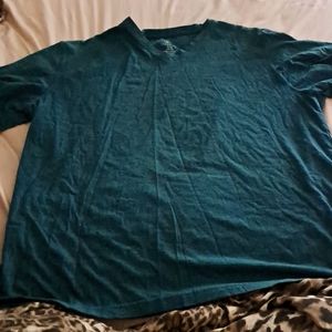 A teal short sleeve
